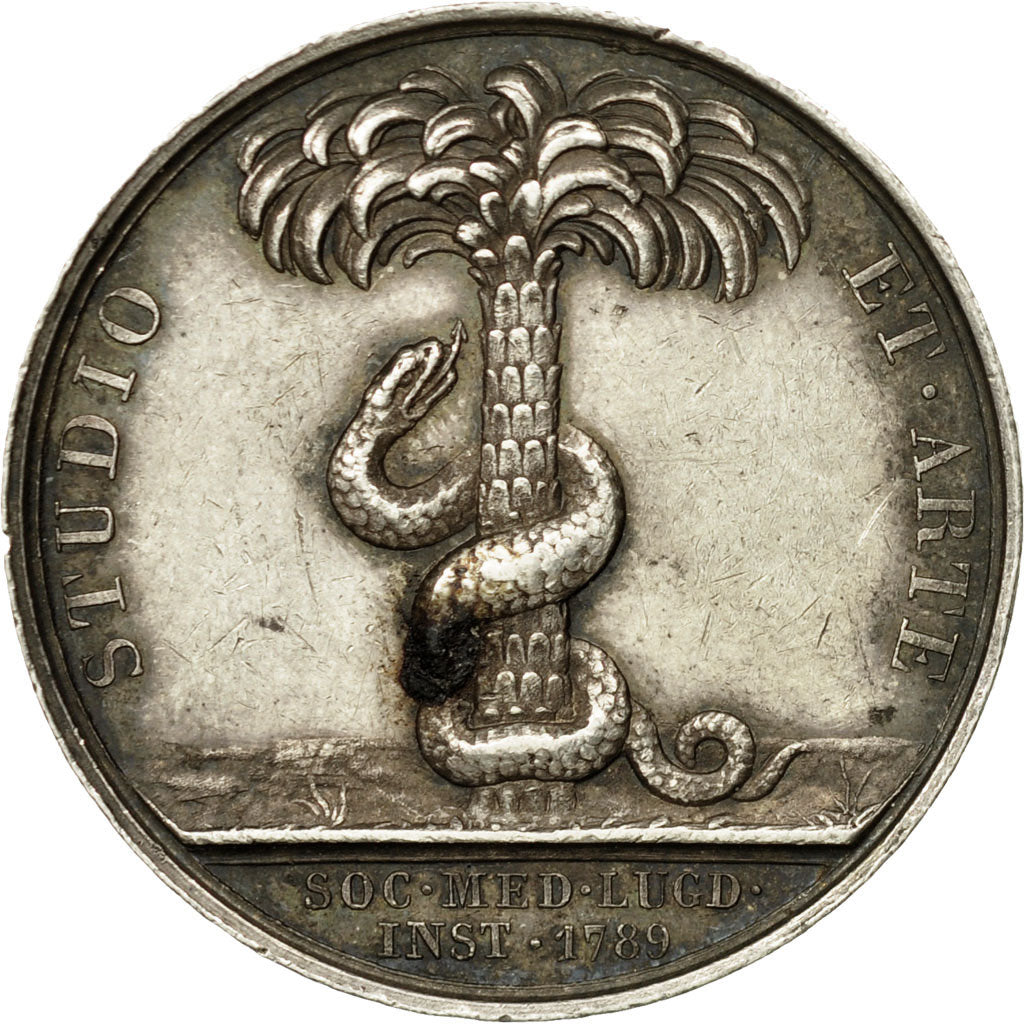 Frankreich, Medaille, Médecine, Hippocrate, Barre, SS+, Silber