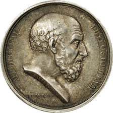France, Medal, Médecine, Hippocrate, Lyon, Barre, AU(55-58), Silver