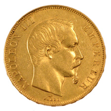 FRANCE, Napoléon III, 50 Francs, 1858, Paris, KM #785.1, AU(50-53), Gold, Gadour