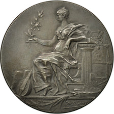 France, Medal, Musique, Le Luth Français, Rivet, MS(63), Silvered bronze