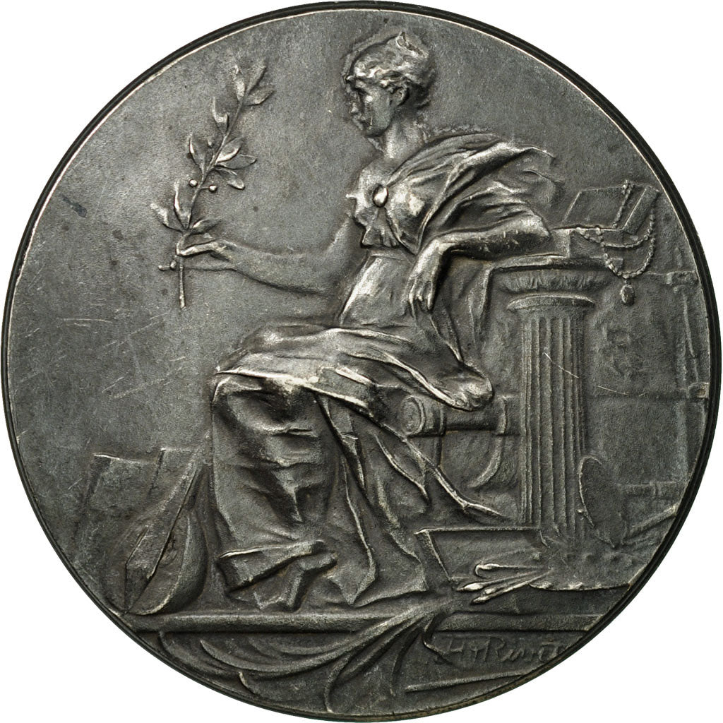 France, Medal, Ecole Nationale de Musique d'Aix, Rivet, MS(60-62), Silvered