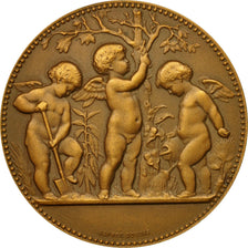Francia, medaglia, Prix d'Horticulture, 1956, Alphée Dubois, SPL, Bronzo