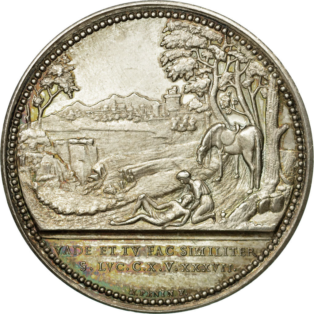 France, Token, Dispensaire général de Lyon, Penin, MS(60-62), Silver