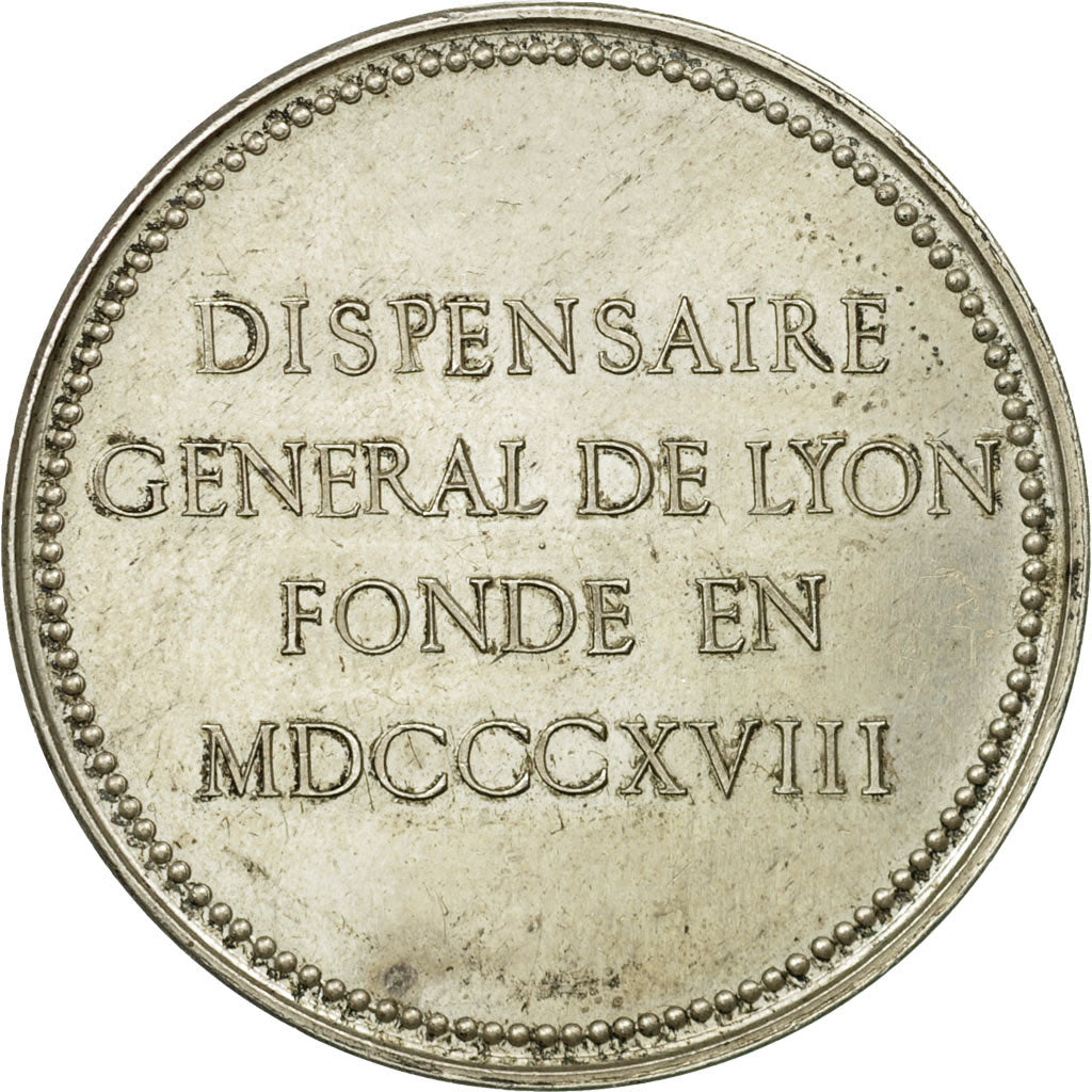 France, Jeton, Dispensaire général de Lyon, Penin, SUP, Argent