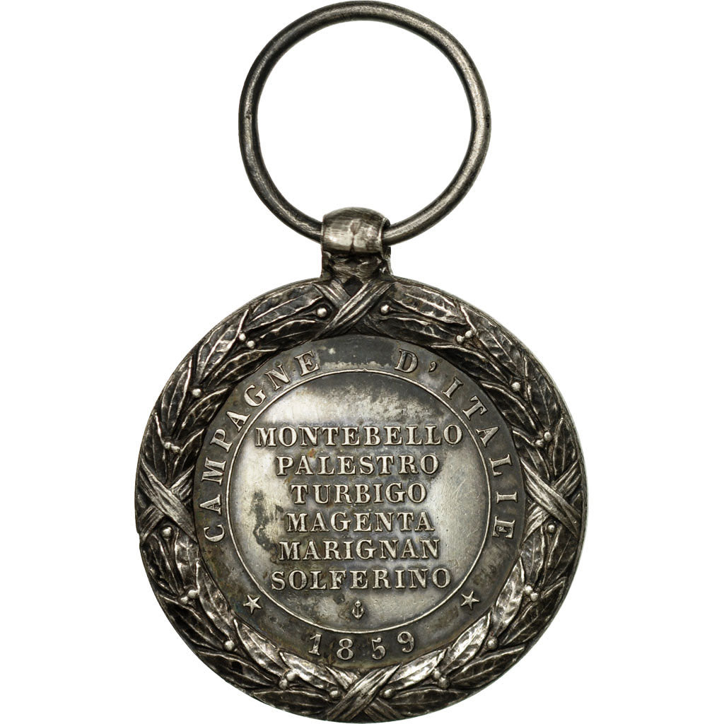 France, Napoléon III, Campagne d'Italie, Medal, 1859, Excellent Quality, Barre