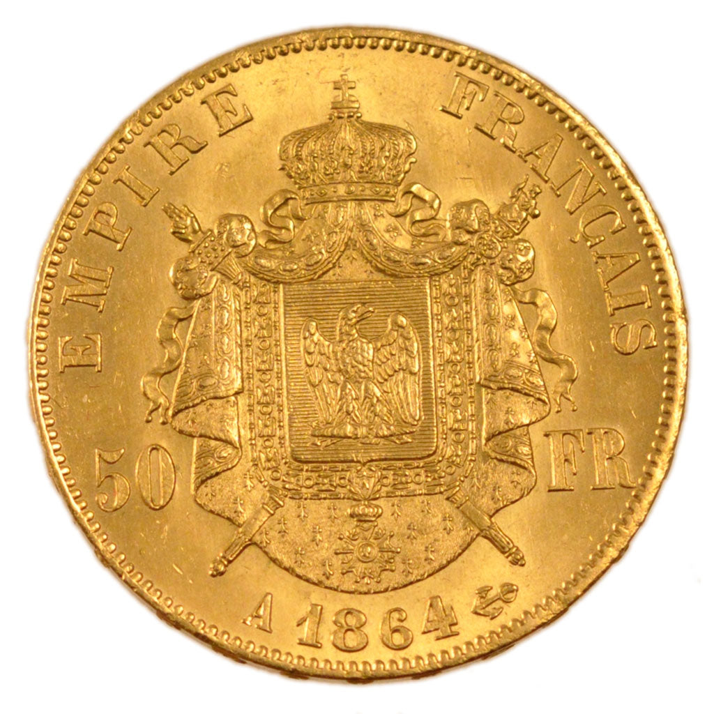 50 Francs or Napoléon III Tête Laurée