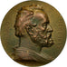France, Médaille, Victor Hugo, 1902, Chaplain, TTB+, Bronze