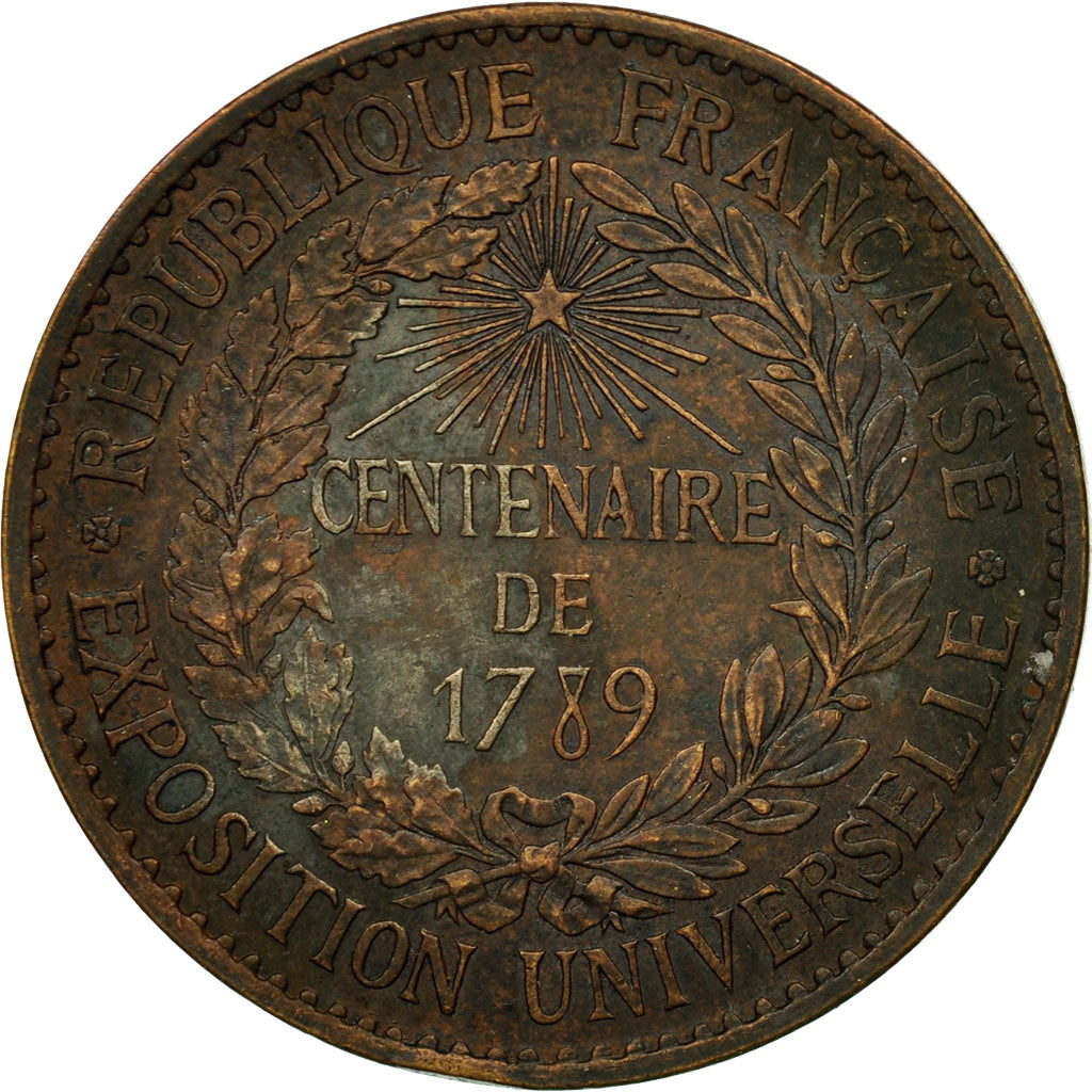 France, Medal, Exposition universelle de Paris, 1889, Barre, AU(50-53), Bronze