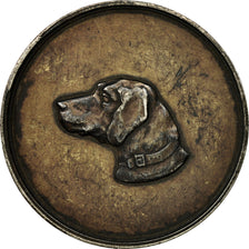 France, Médaille, Exposition Canine, Marseille, 1887, Bescher, TTB+, Vermeil