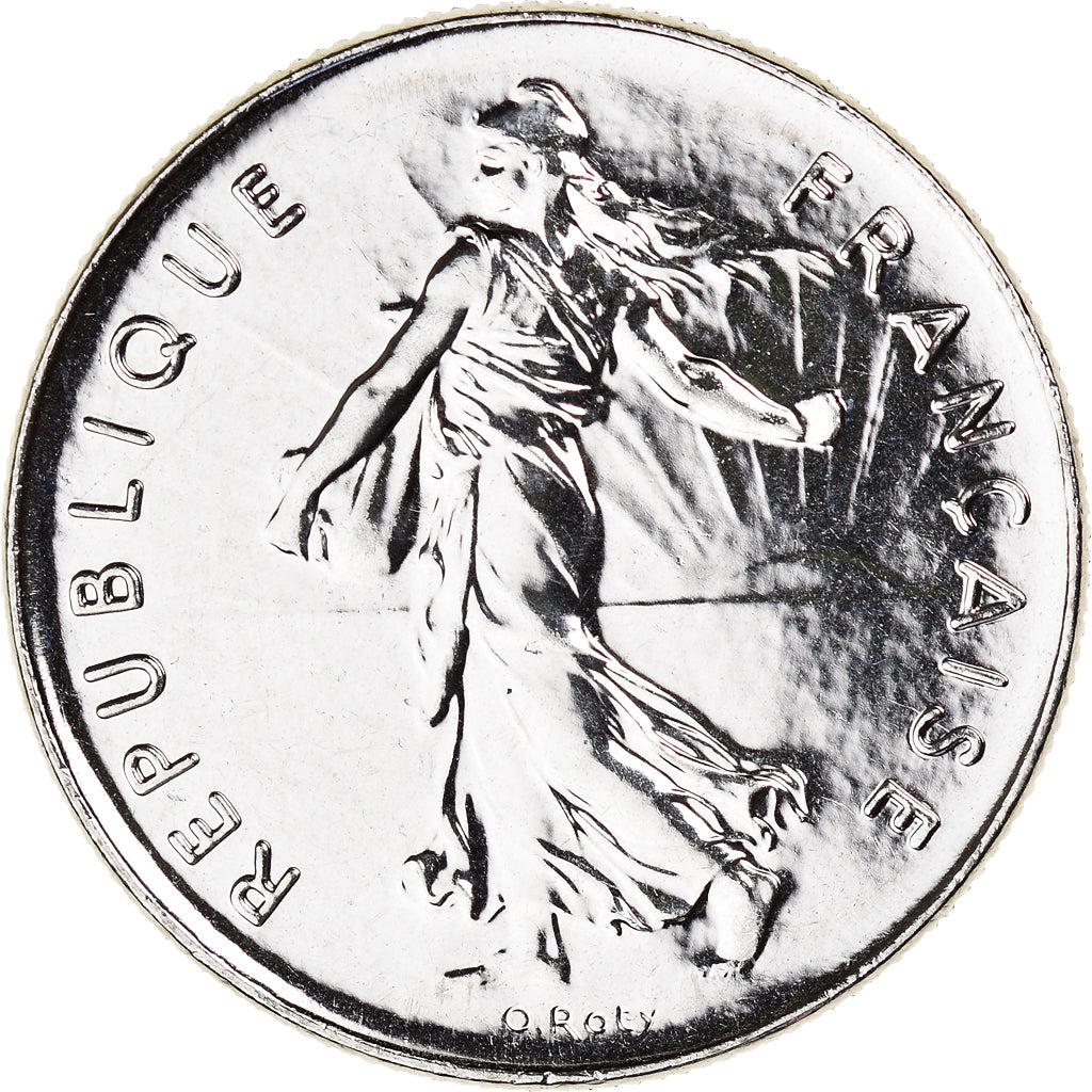 Moneda, Francia, Semeuse, 5 Francs, 2001, Paris, BU, FDC, Níquel recubierto de