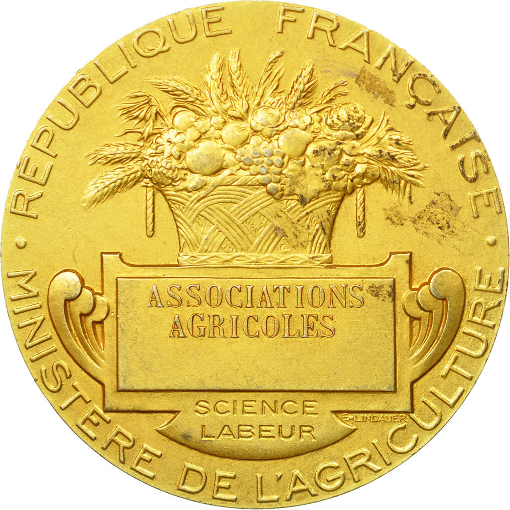 France, Medal, Ministère de l'Agriculture, Associations Agricoles, Lagrange
