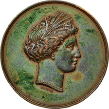 France, Medal, Comice Agricole d'Arcis-sur-Aube, 1849, Dubois, EF(40-45), Copper