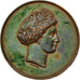 France, Medal, Comice Agricole d'Arcis-sur-Aube, 1849, Dubois, EF(40-45), Copper