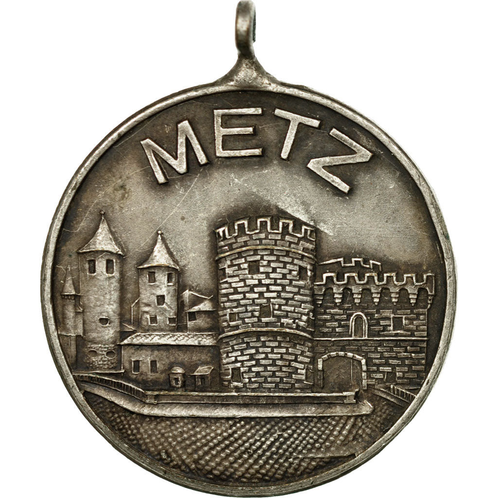 France, Medal, Foire Exposition de Metz, EF(40-45), Silvered bronze