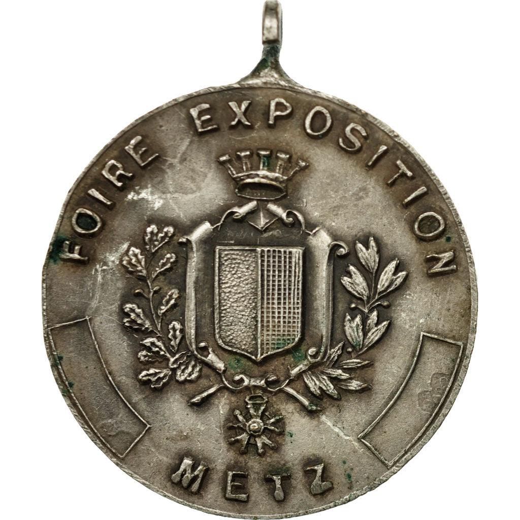 France, Medal, Foire Exposition de Metz, EF(40-45), Silvered bronze