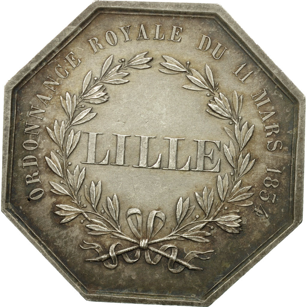 France, Token, Caisse d'épargne et de prévoyance de Lille, AU(55-58), Silver