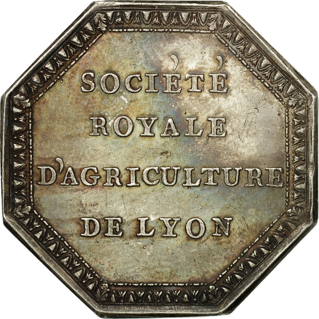 France, Token, Société Royale d'Agriculture de Lyon, MS(60-62), Silver