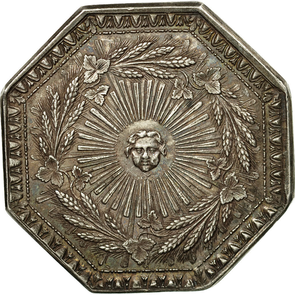 France, Token, Société Royale d'Agriculture de Lyon, MS(60-62), Silver