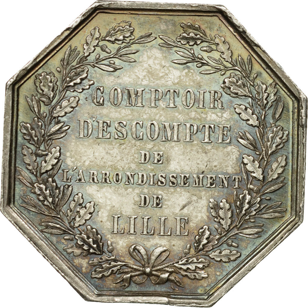 France, Token, Banques Provinciales, Comptoir d'Escompte de Lille, 1854