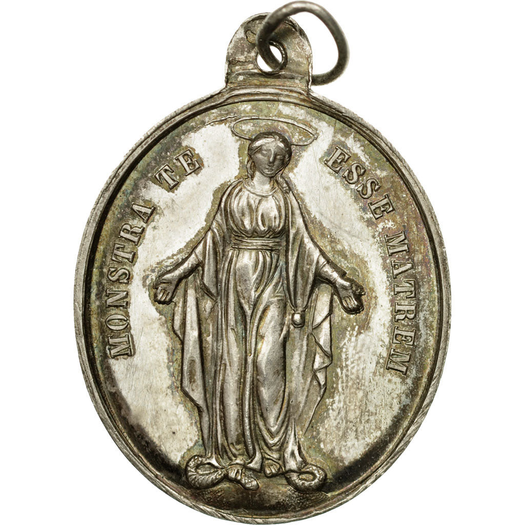 France, Medal, Religion, Congrégation des Enfants de Marie, AU(50-53), Silver
