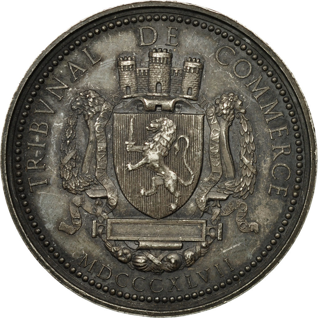 Frankreich, Token, Tribunal de Commerce de Lyon, 1847, Penin, SS+, Silber