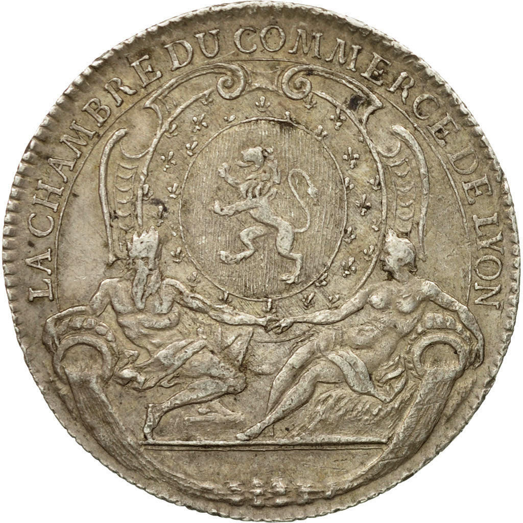 France, Jeton, Chambre du Commerce de Lyon, TTB+, Argent