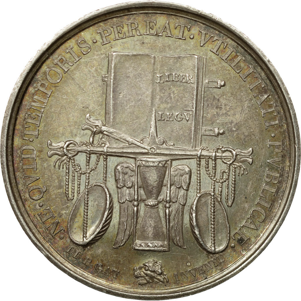 France, Token, Droit et Justice, Le Droit, 1830, Tiolier, AU(55-58), Silver