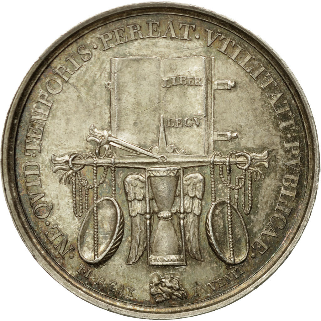 France, Jeton, Droit et Justice, Le Droit, 1830, Tiolier, SUP, Argent