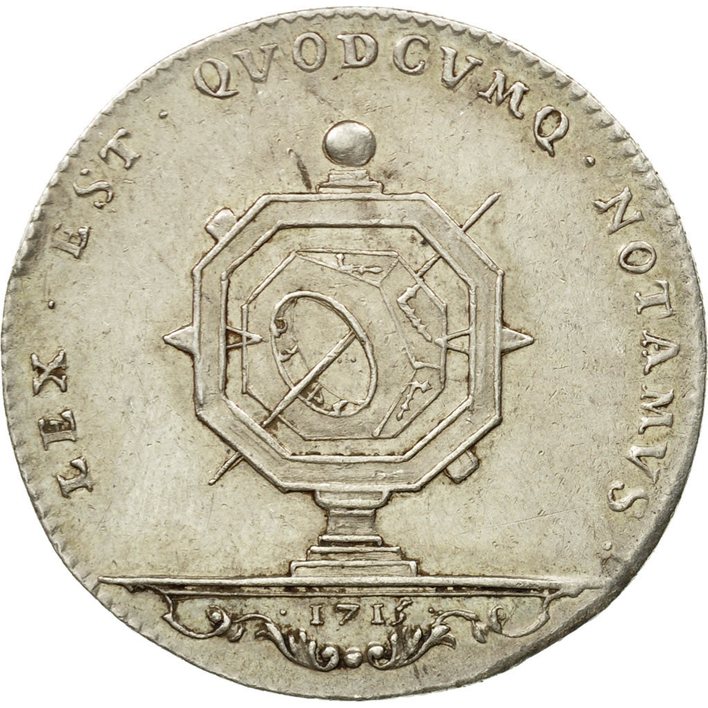 France, Jeton, Conseillers Royaux, Notaires de Lyon, 1715, SUP, Argent