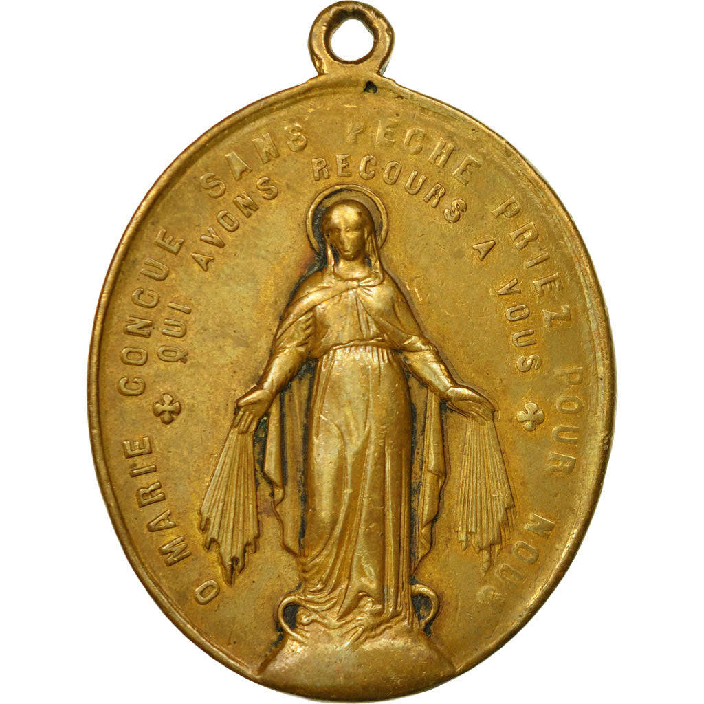 France, Medal, Saint François d'Assise, AU(50-53), Bronze