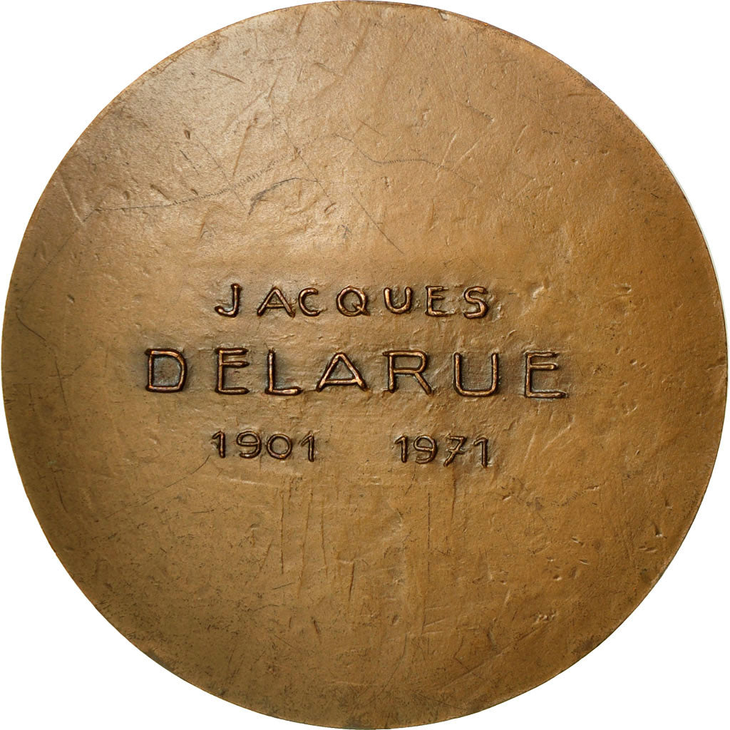 France, Medal, Jacques Delarue, 1973, AU(55-58), Bronze