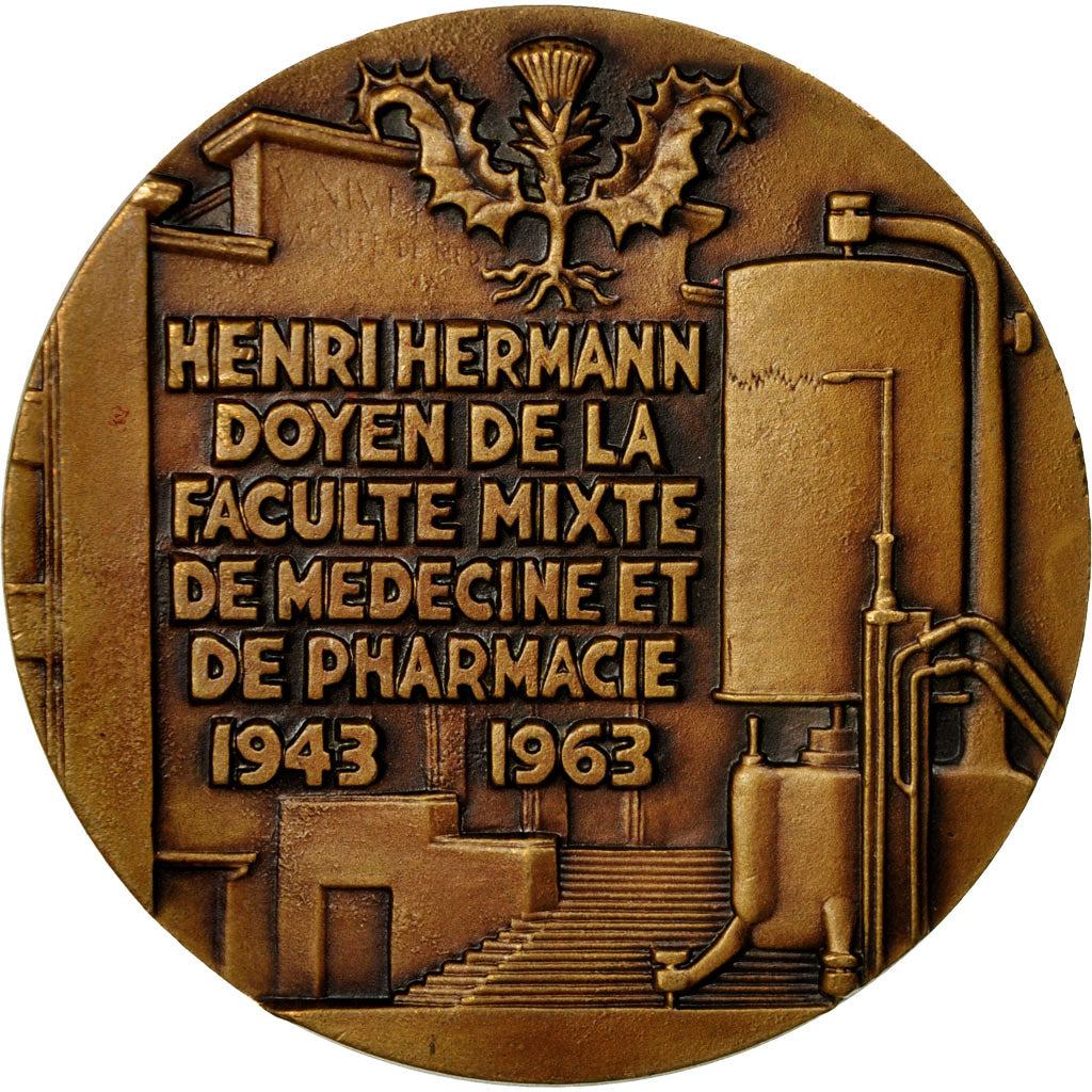 Frankreich, Medaille, Médecine, Professeur Henri Hermann, 1963, Dulac, VZ+