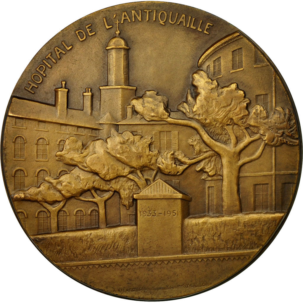 Frankreich, Medaille, Médecine, Docteur Henri Ricard, Linossier, VZ+, Bronze