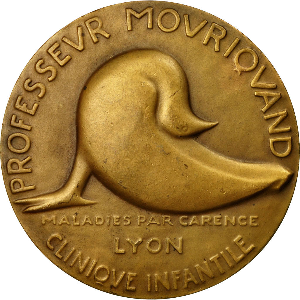 Frankreich, Medaille, Médecine, Professeur Mouriquand, Lyon, 1950, Linossier