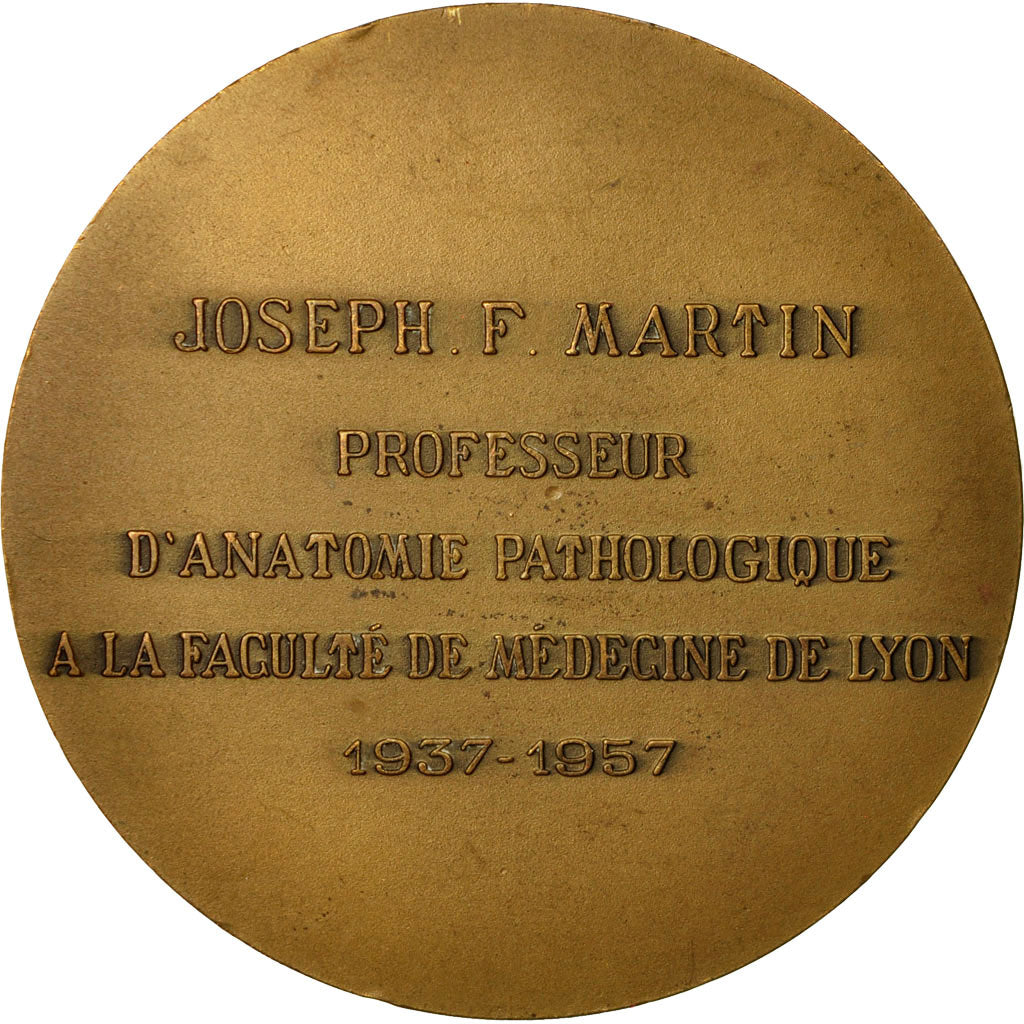 Frankreich, Medaille, Médecine, Professeur Joseph Martin, 1957, Lapandery, VZ