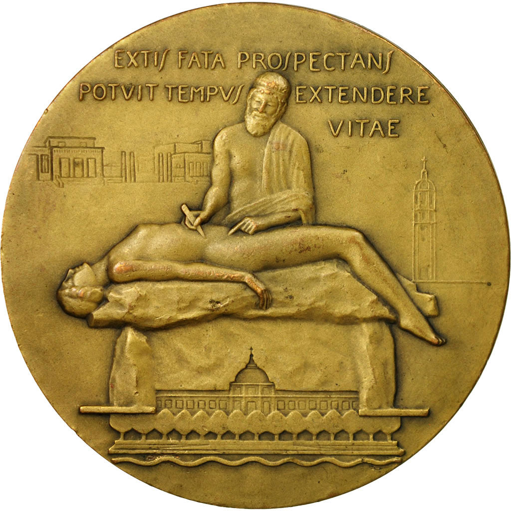 France, Medal, Médecine, Professeur E.Villard, Linossier, AU(55-58), Bronze