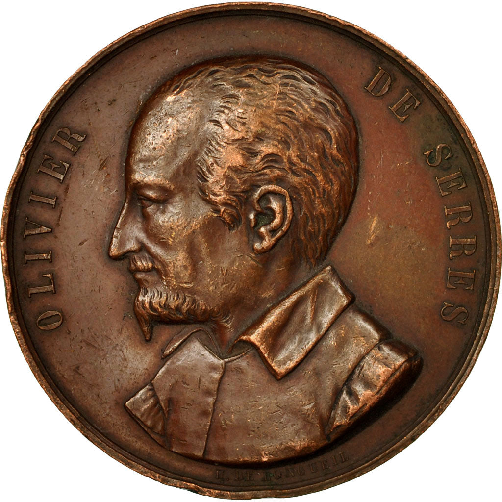 Frankreich, Medaille, Société d'Agriculture du Puy, Haute-Loire, 1868, De