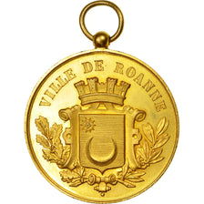 France, Medal, Concours de Musique, Ville de Roanne, 1888, MS(60-62), Gilt