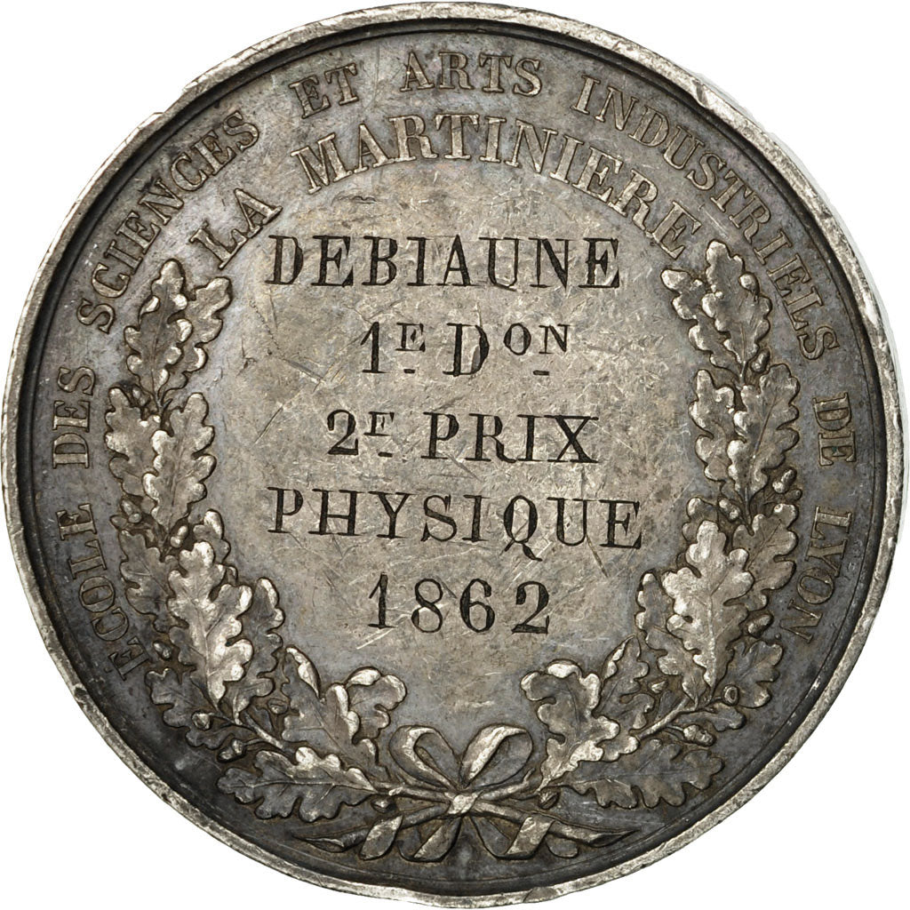 France, Médaille, Deuxième République, Major Martin, Ecole de la Martinière
