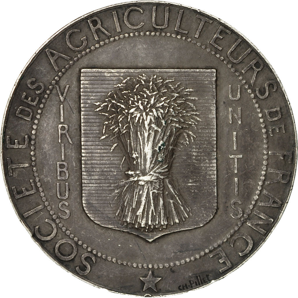 Frankrijk, Medaille, Société des agriculteurs de France, Pillet, FR+, Zilver