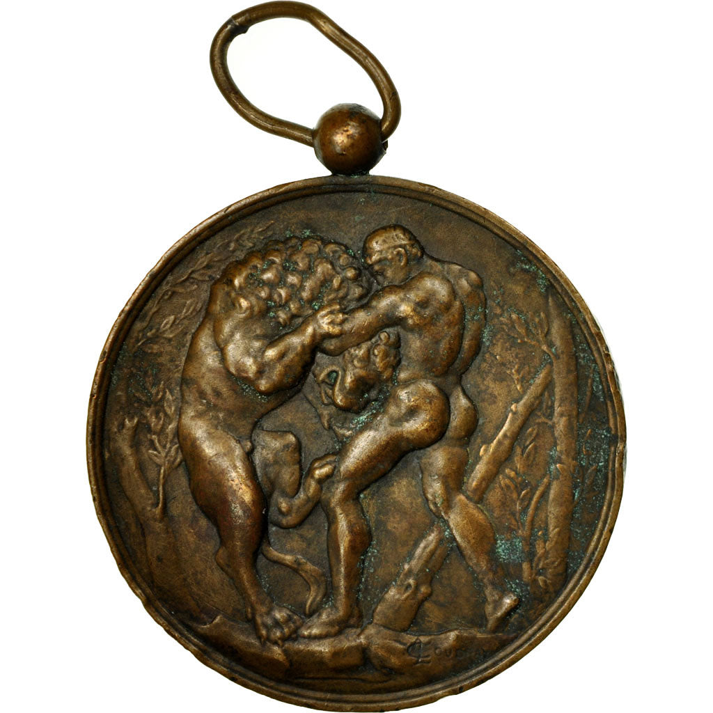 France, Medal, Sport, Lutte, Offert par la Tribune Républicaine, Coudray