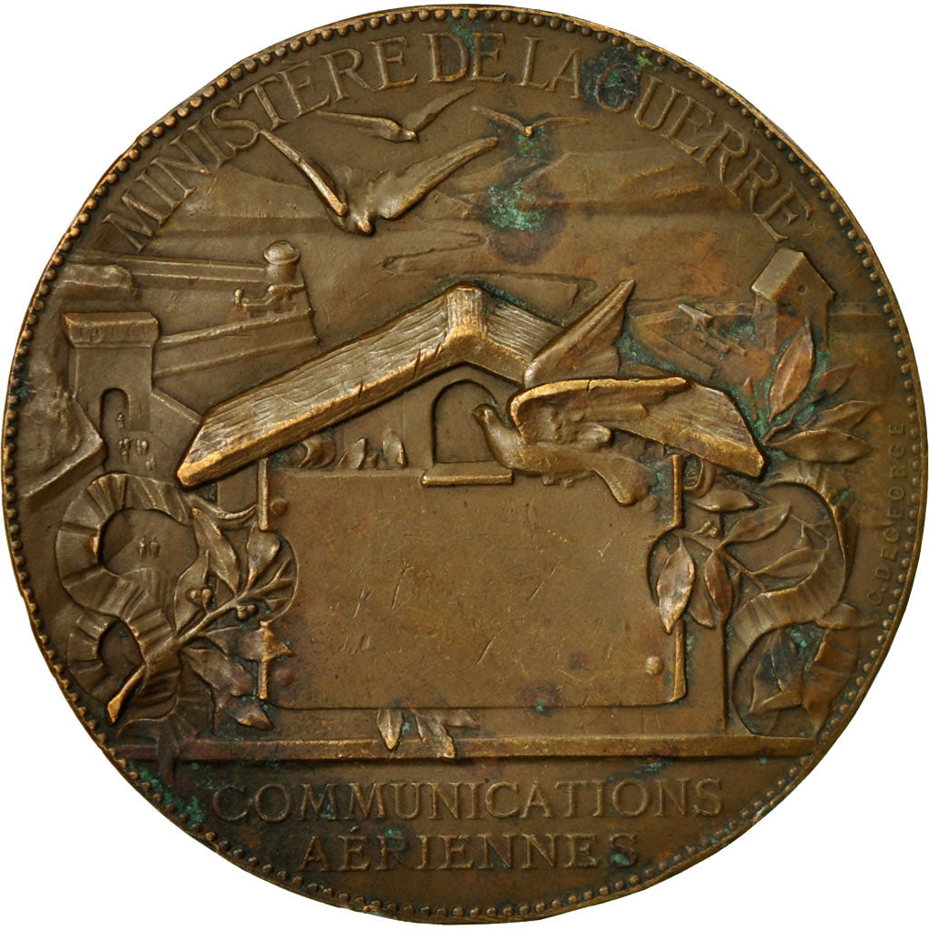 France, Medal, Ministère de la Guerre, Communications aériennes, 1870-1871