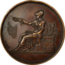 France, Medal, Caisse d'Epargne de Lyon, Soeur Vincent, Institutrice, 1883