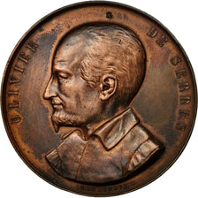 France, Médaille, Comice Agricole de Soissons, Olivier de Serres, 1852, De