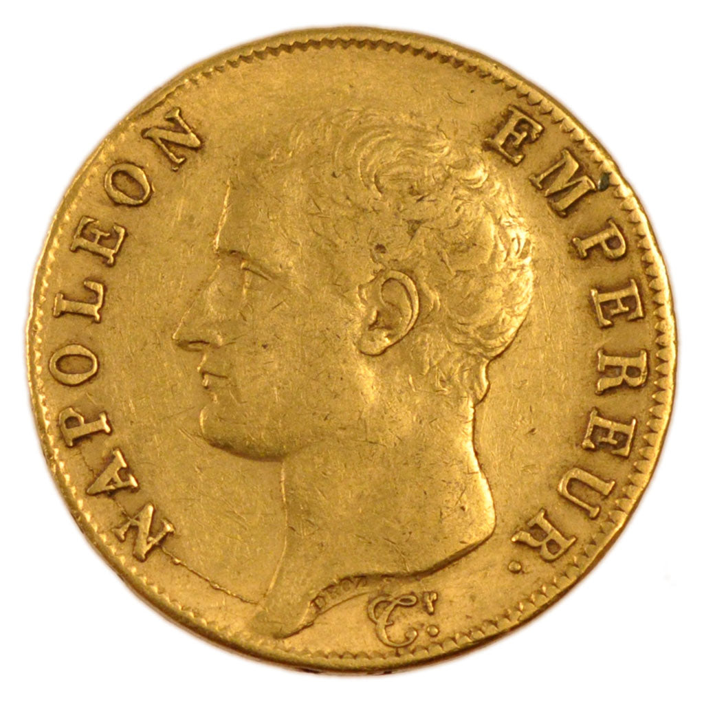 FRANCE, Napoléon I, 40 Francs, 1806, Paris, KM #675.1, EF(40-45), Gold, Gadoury 