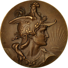 Frankrijk, Medaille, Marianne Casquée, Lyon, 1949, Aubé, PR, Bronze