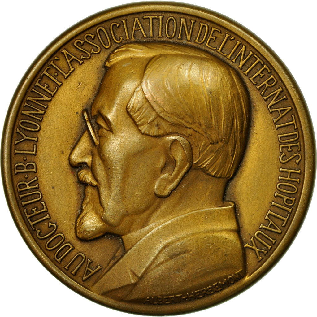 France, Médaille, Médecine, Docteur Lyonnet, Hôtel Dieu de Lyon, Albert