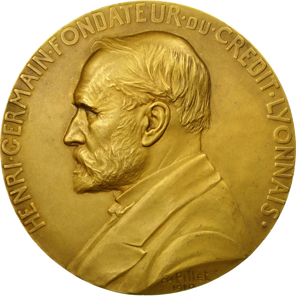 Frankrijk, Medaille, Henri Germain, Fondateur du Crédit Lyonnais, Pillet, PR+