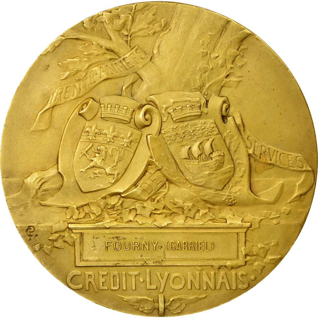 Frankrijk, Medaille, Henri Germain, Fondateur du Crédit Lyonnais, Pillet, PR+