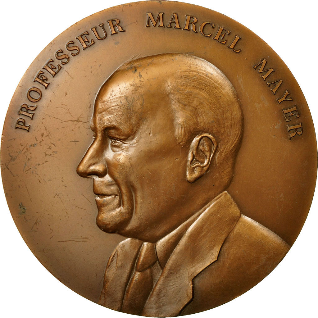 France, Médaille, Médecine, Professeur Marcel Mayer, 1989, TTB+, Bronze